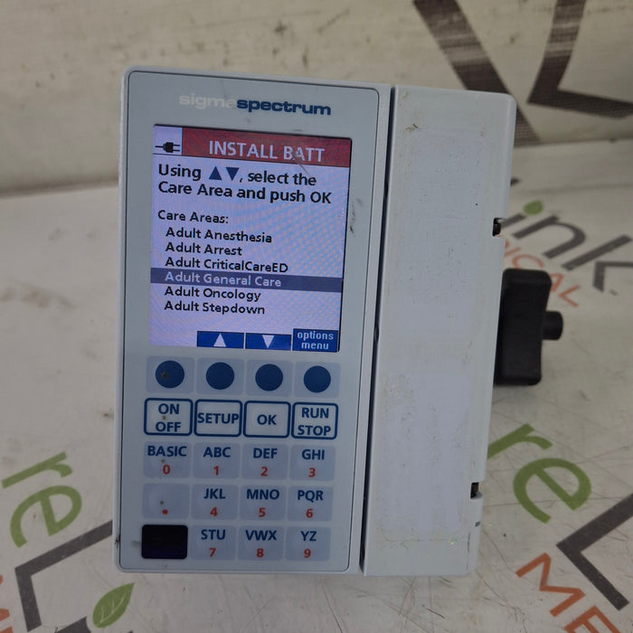 Baxter Sigma Spectrum 8.01.01 w/o Battery Infusion Pump