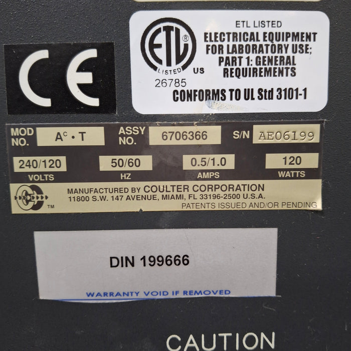 Beckman Coulter AC-T diff 2 Hematology Analyzer