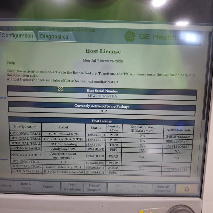 GE Healthcare GE Healthcare Carescape B650 Emergency Care Patient Monitor Patient Monitors reLink Medical