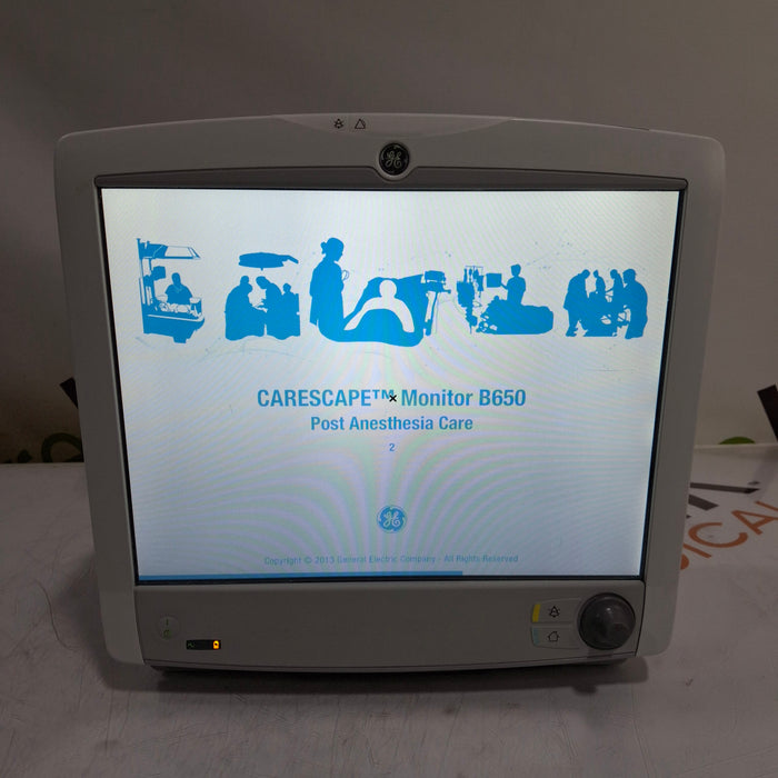GE Healthcare GE Healthcare Carescape B650 Post Anesthesia Care Patient Monitor Patient Monitors reLink Medical