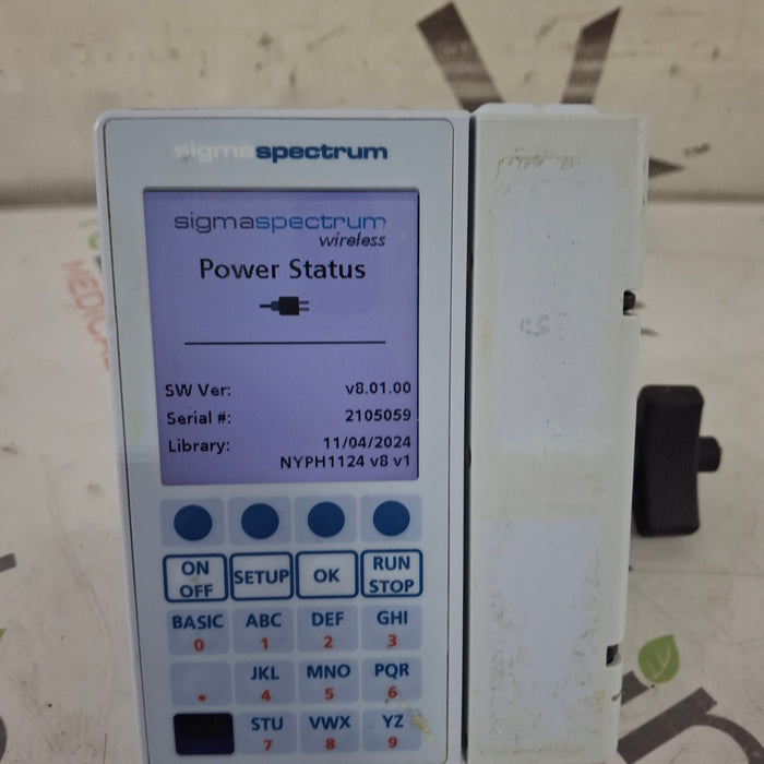 Baxter Sigma Spectrum 8.01.00 w/o Battery Infusion Pump