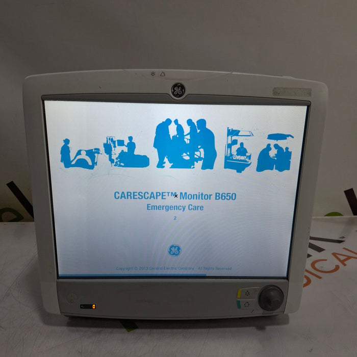 GE Healthcare GE Healthcare Carescape B650 Emergency Care Patient Monitor Patient Monitors reLink Medical
