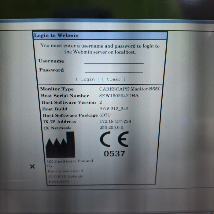 GE Healthcare GE Healthcare Carescape B650 Critical Care Patient Monitor Patient Monitors reLink Medical