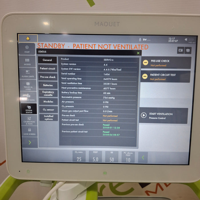 Maquet Servo N Ventilator