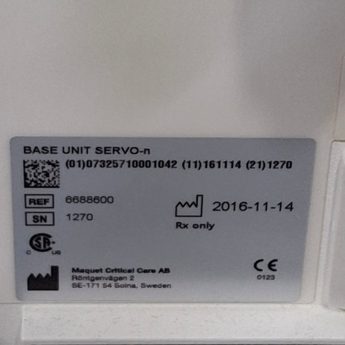 Maquet Maquet Servo N Ventilator Respiratory reLink Medical