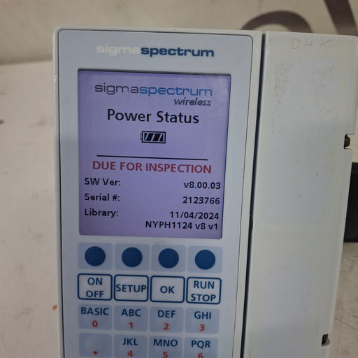 Baxter Baxter Sigma Spectrum 8.00.03 w/o Battery Infusion Pump Infusion Pump reLink Medical