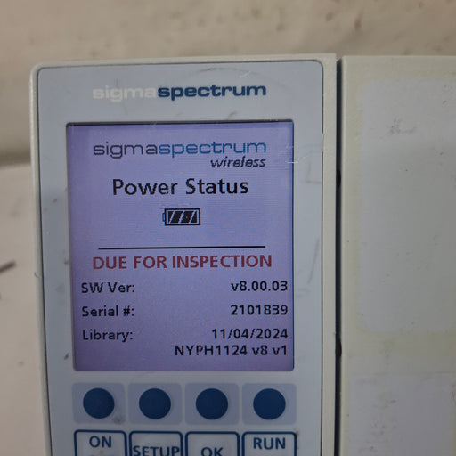 Baxter Baxter Sigma Spectrum 8.00.03 w/o Battery Infusion Pump Infusion Pump reLink Medical