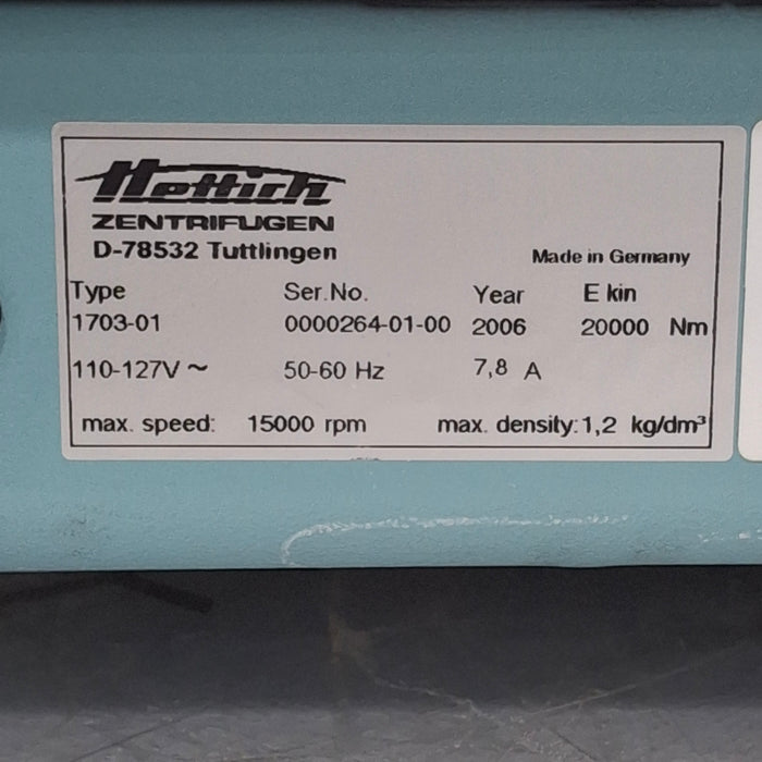 Hettich Hettich Zentrifugen Rotina 38 Centrifuge Centrifuges reLink Medical