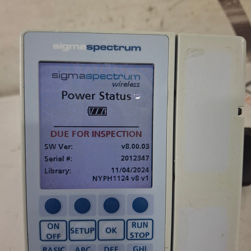 Baxter Baxter Sigma Spectrum 8.00.03 w/o Battery Infusion Pump Infusion Pump reLink Medical