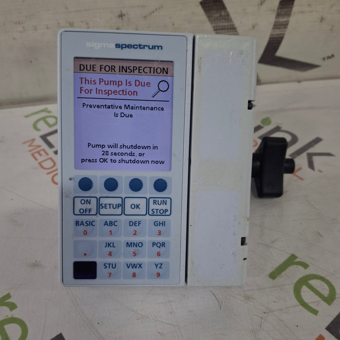 Baxter Sigma Spectrum 8.01.00 w/o Battery Infusion Pump
