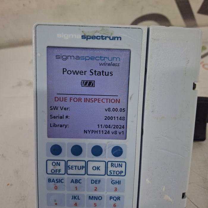 Baxter Sigma Spectrum 8.00.05 w/o Battery Infusion Pump