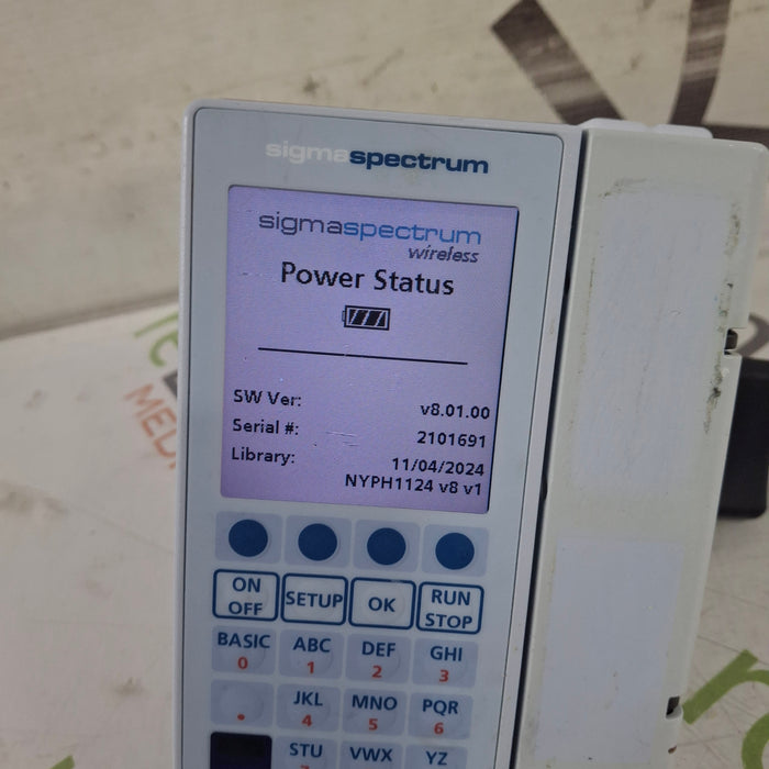 Baxter Baxter Sigma Spectrum 8.01.00 w/o Battery Infusion Pump Infusion Pump reLink Medical