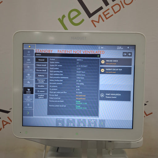 Maquet Maquet Servo N Ventilator Respiratory reLink Medical