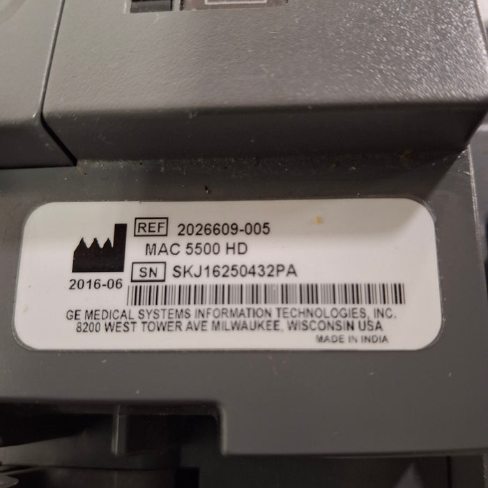 GE Healthcare GE Healthcare MAC 5500 HD ECG with CAM Module Cardiology reLink Medical