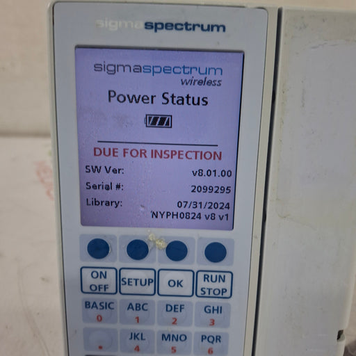 Baxter Baxter Sigma Spectrum 8.01.00 w/o Battery Infusion Pump Infusion Pump reLink Medical