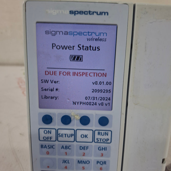 Baxter Baxter Sigma Spectrum 8.01.00 w/o Battery Infusion Pump Infusion Pump reLink Medical