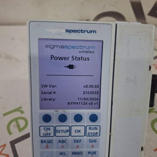 Baxter Baxter Sigma Spectrum 8.00.03 w/o Battery Infusion Pump Infusion Pump reLink Medical