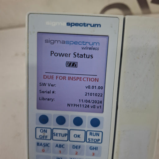 Baxter Baxter Sigma Spectrum 8.01.00 w/o Battery Infusion Pump Infusion Pump reLink Medical