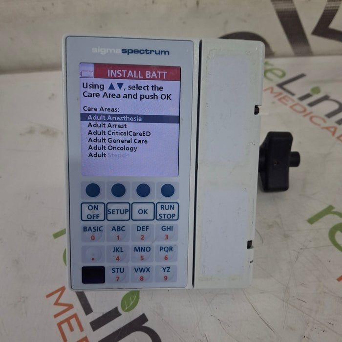 Baxter Sigma Spectrum 8.00.04 w/o Battery Infusion Pump