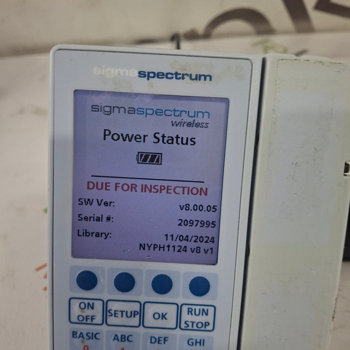 Baxter Baxter Sigma Spectrum 8.00.05 w/o Battery Infusion Pump Infusion Pump reLink Medical
