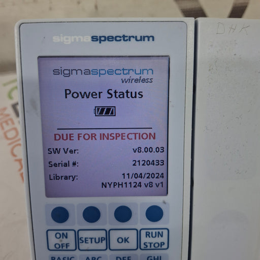 Baxter Baxter Sigma Spectrum 8.00.03 w/o Battery Infusion Pump Infusion Pump reLink Medical