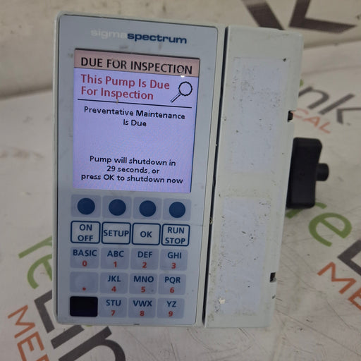 Baxter Baxter Sigma Spectrum 8.00.03 w/o Battery Infusion Pump Infusion Pump reLink Medical