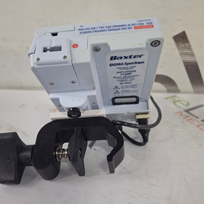 Baxter Baxter Sigma Spectrum 8.01.00 w/o Battery Infusion Pump Infusion Pump reLink Medical