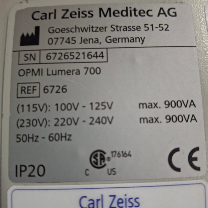 Carl Zeiss OPMI Lumera 700 Surgical Microscope