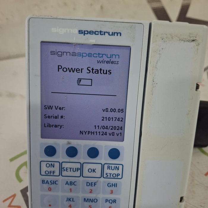 Baxter Sigma Spectrum 8.00.05 w/o Battery Infusion Pump