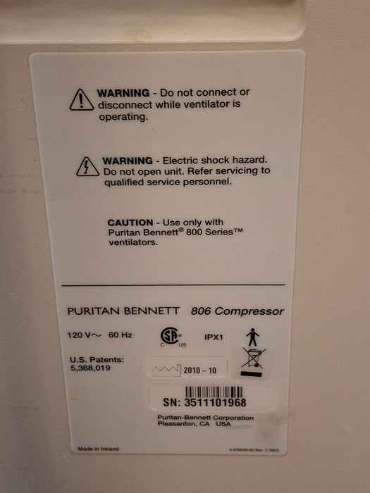 Puritan Bennett Puritan Bennett 840 Ventilator Respiratory reLink Medical