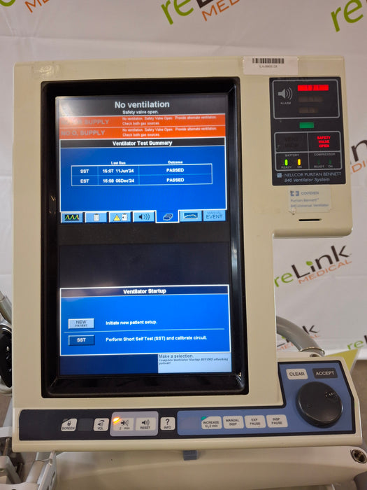 Puritan Bennett Puritan Bennett 840 Ventilator Respiratory reLink Medical