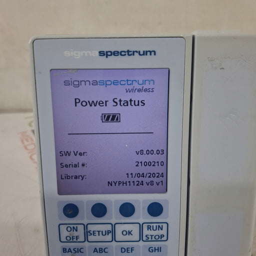Baxter Baxter Sigma Spectrum 8.00.03 w/o Battery Infusion Pump Infusion Pump reLink Medical