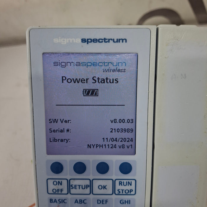 Baxter Sigma Spectrum 8.00.03 w/o Battery Infusion Pump