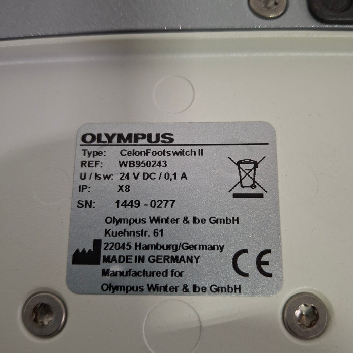 Olympus Olympus ESG-100 Celon Footswitch II WB950243 Foot Pedal Surgical Equipment reLink Medical