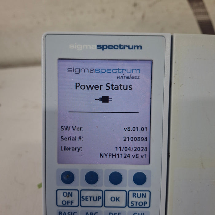 Baxter Sigma Spectrum 8.01.01 w/o Battery Infusion Pump