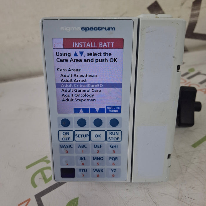 Baxter Sigma Spectrum 8.00.03 w/o Battery Infusion Pump