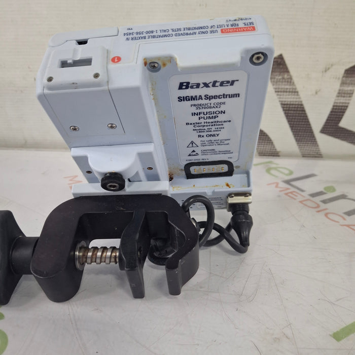 Baxter Sigma Spectrum 8.00.04 w/o Battery Infusion Pump