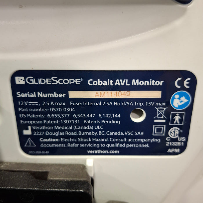 Verathon Medical, Inc Glidescope Cobalt AVL Video Laryngoscope