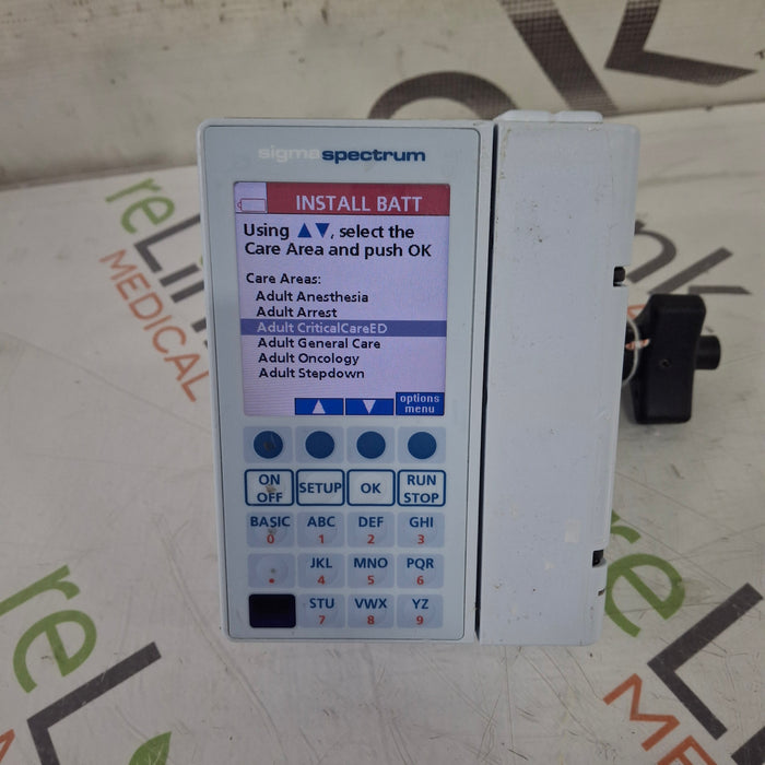 Baxter Sigma Spectrum 8.00.04 w/o Battery Infusion Pump