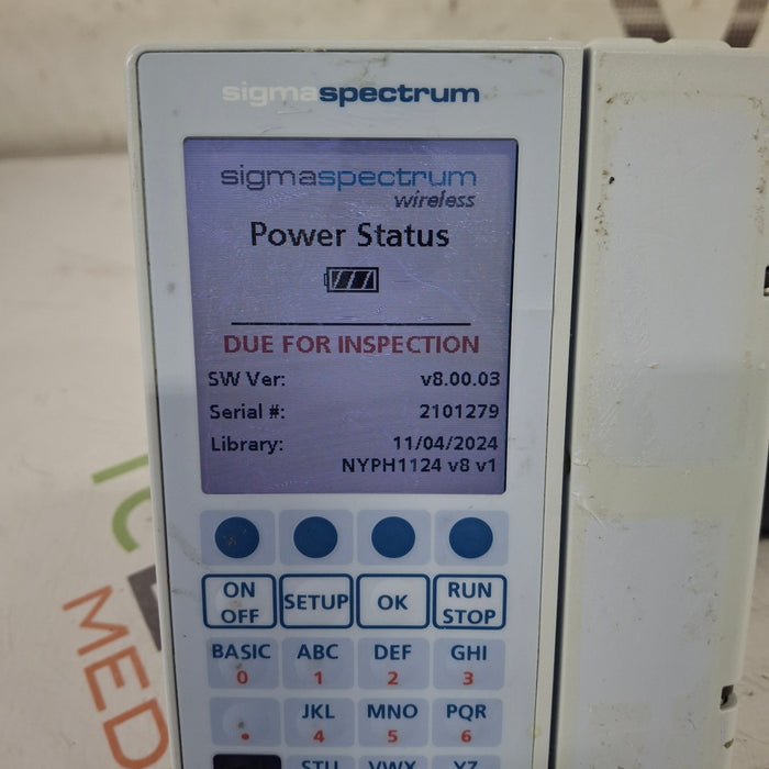 Baxter Baxter Sigma Spectrum 8.00.03 w/o Battery Infusion Pump Infusion Pump reLink Medical