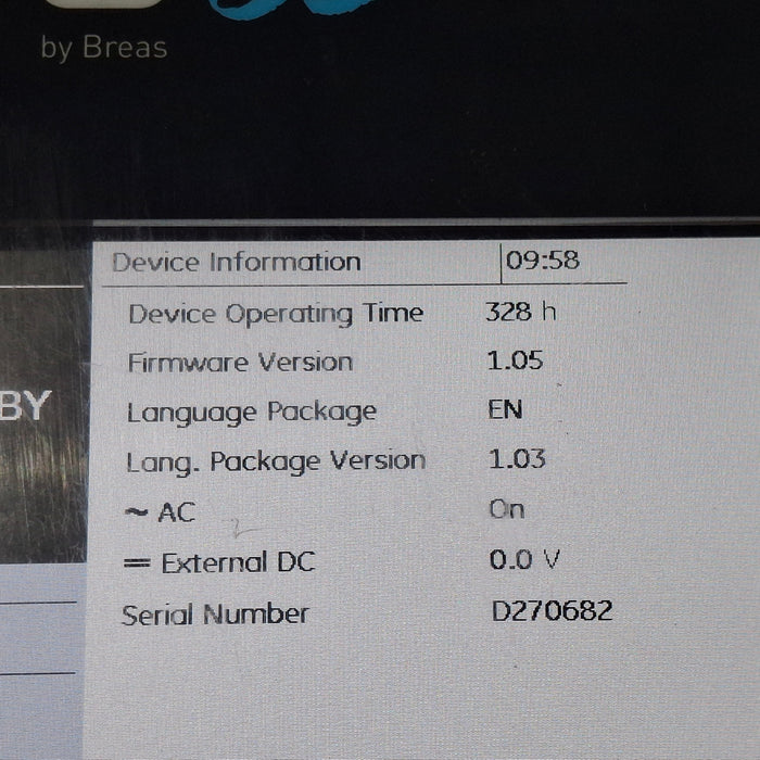 Breas Breas Vivo 65 Ventilator Respiratory reLink Medical