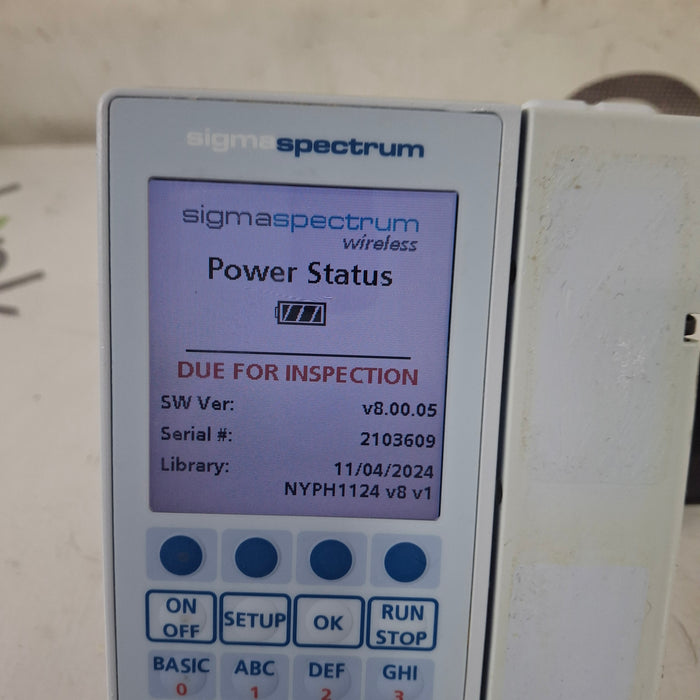 Baxter Sigma Spectrum 8.00.05 w/o Battery Infusion Pump