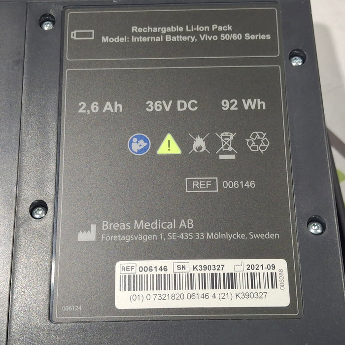 Breas Breas Vivo 65 Ventilator Respiratory reLink Medical