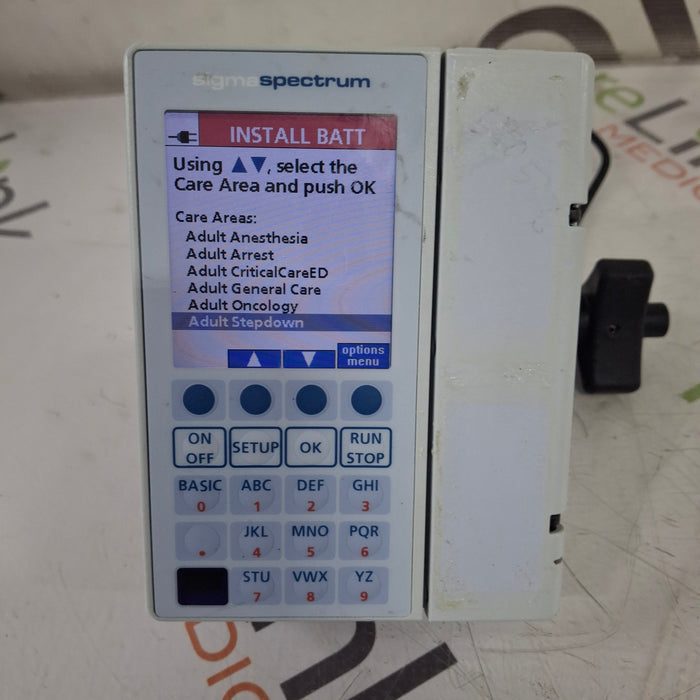 Baxter Sigma Spectrum 8.00.05 w/o Battery Infusion Pump