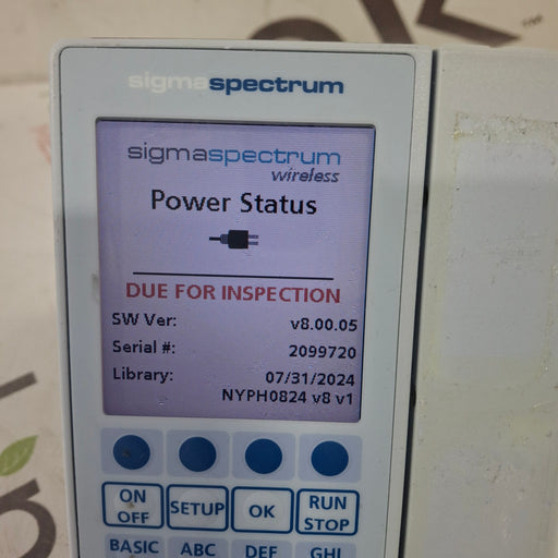 Baxter Baxter Sigma Spectrum 8.00.05 w/o Battery Infusion Pump Infusion Pump reLink Medical