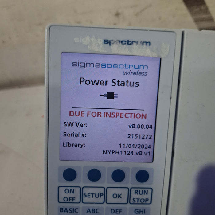 Baxter Sigma Spectrum 8.00.04 w/o Battery Infusion Pump