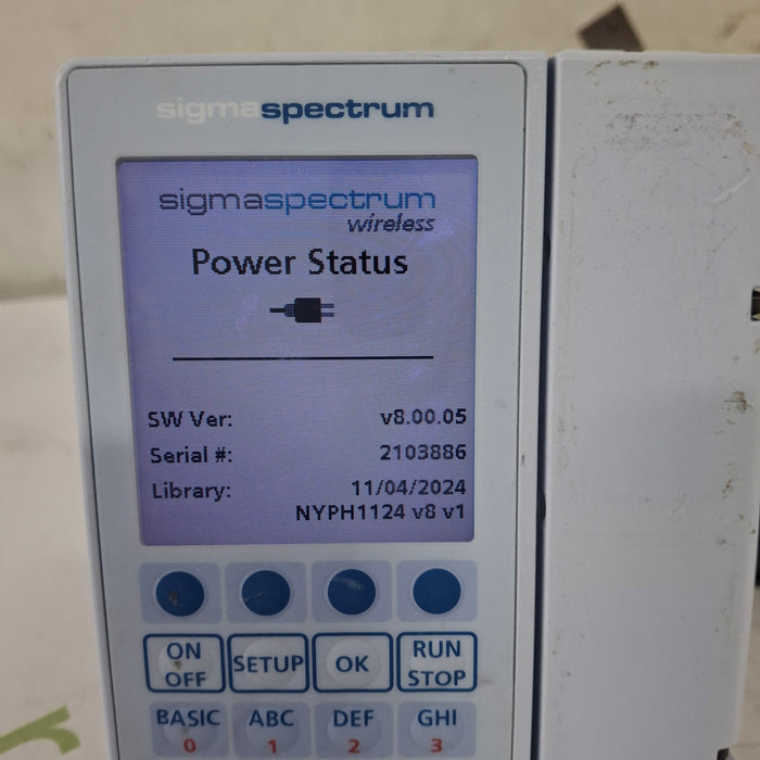 Baxter Sigma Spectrum 8.00.05 w/o Battery Infusion Pump