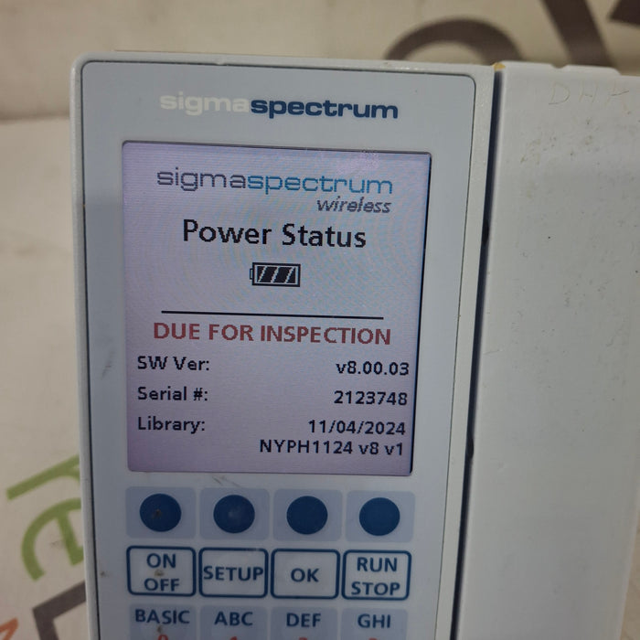 Baxter Sigma Spectrum 8.00.03 w/o Battery Infusion Pump