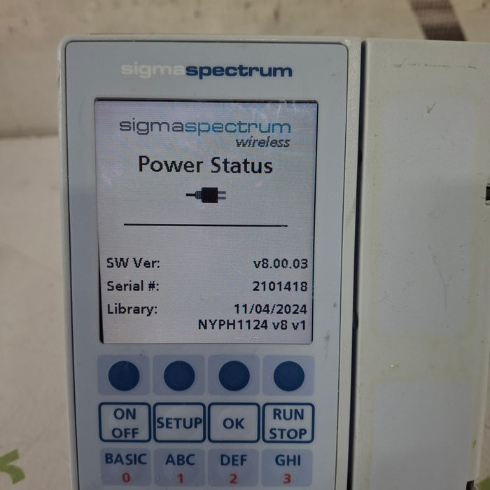 Baxter Baxter Sigma Spectrum 8.00.03 w/o Battery Infusion Pump Infusion Pump reLink Medical