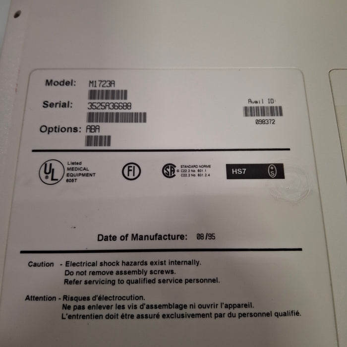 Hewlett Packard CodeMaster XL Defibrillator